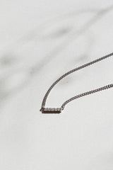 Line Halskette aus 18K Rosegold I Labor-Diamanten