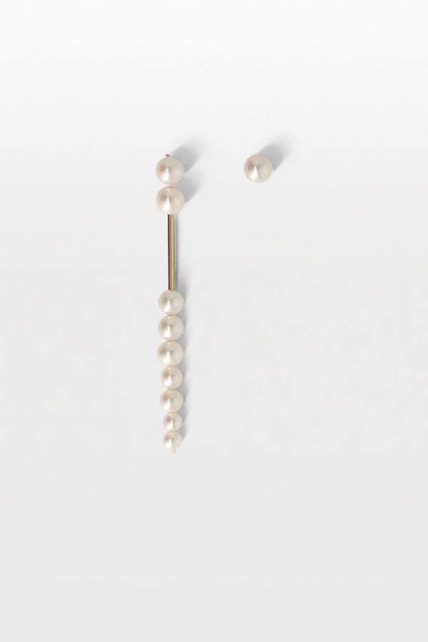 Lustre 18 18K Gold Earrings w. Pearls