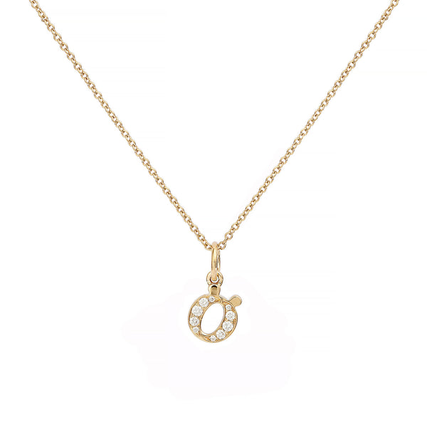 Love Letter Ö 18K Gold Necklace w. Diamonds