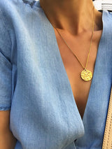 Lucky Coin Gold Plated Necklace