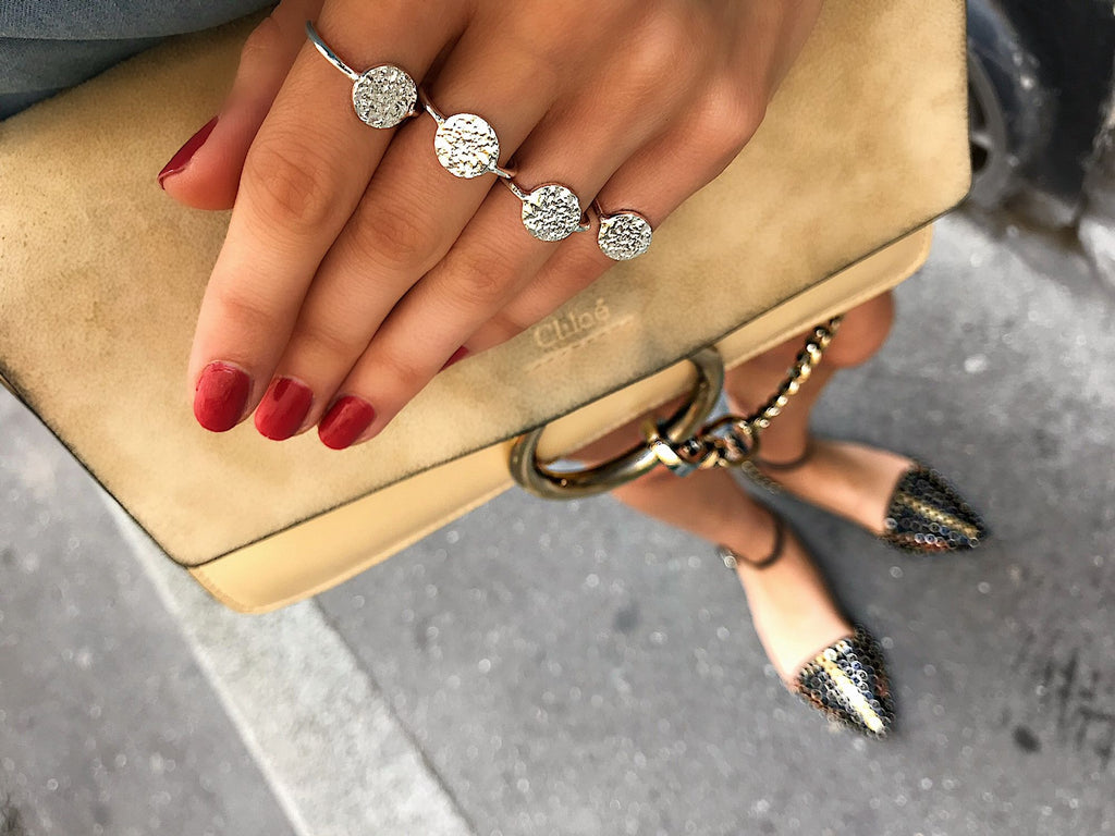 Lucky Coin Silver Ring