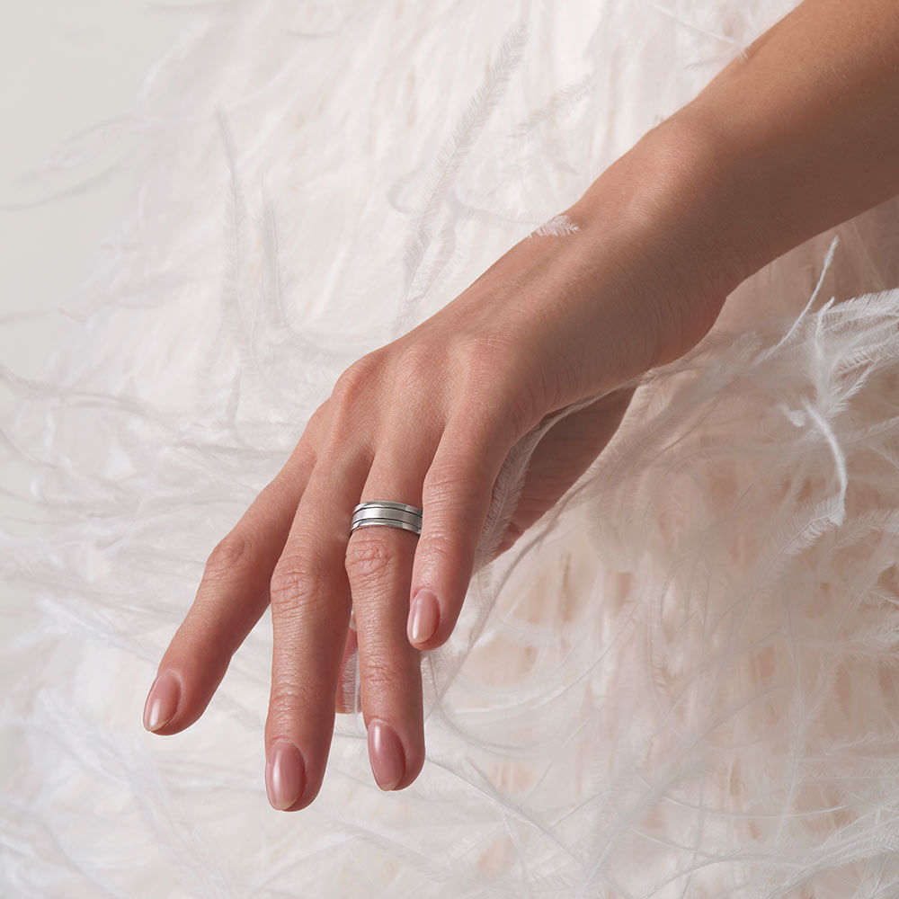 Unisex We Mat 18K Hvidguld Ring