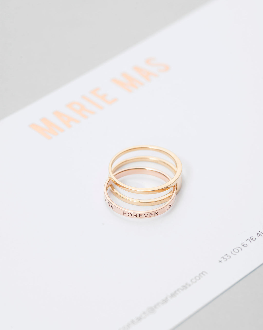 Unisex We 18K Rosegold & Gold Ring