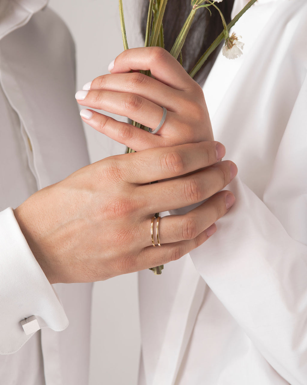 Unisex U 18K Gold Ring