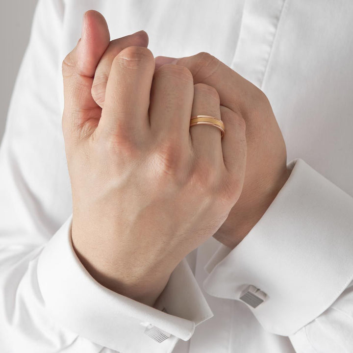 Unisex We Matt 18K Rosegold & Gold Ring