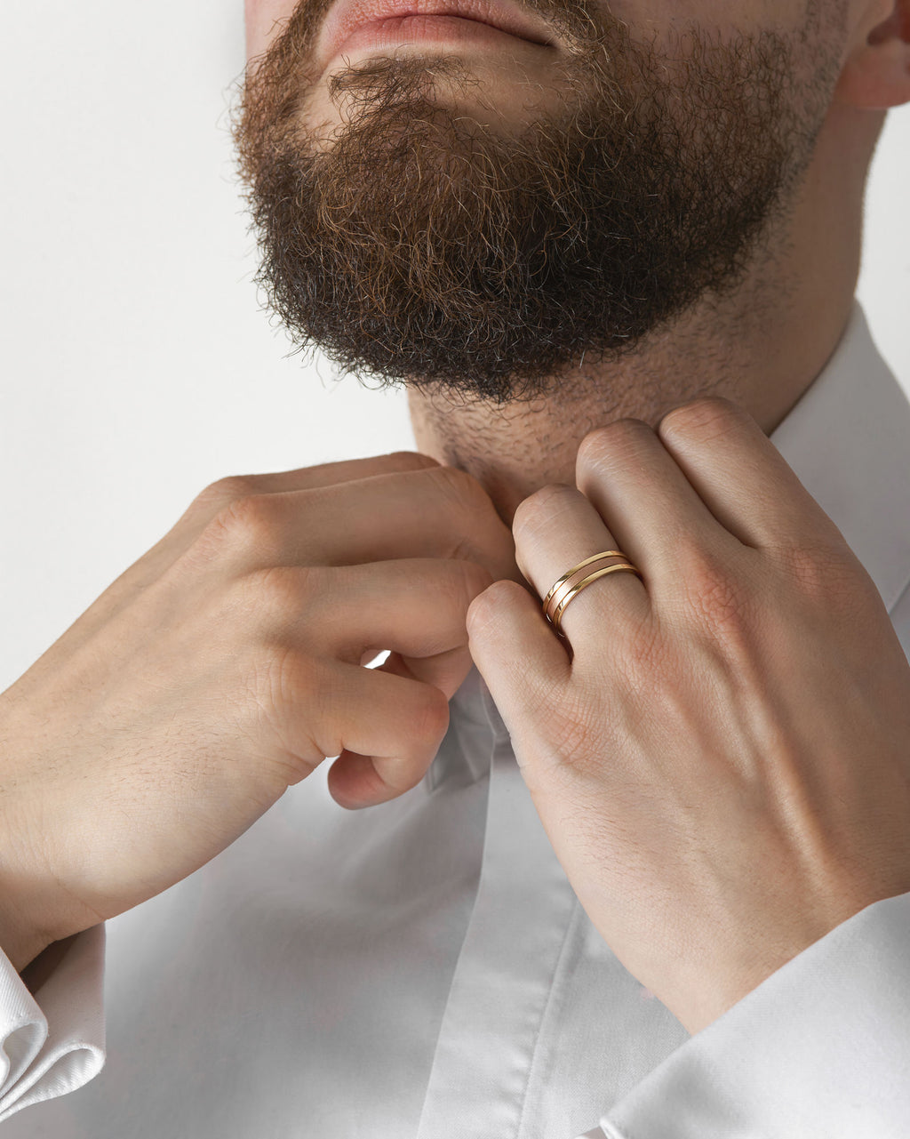 Unisex We Mat 18K Rosaguld & Guld Ring