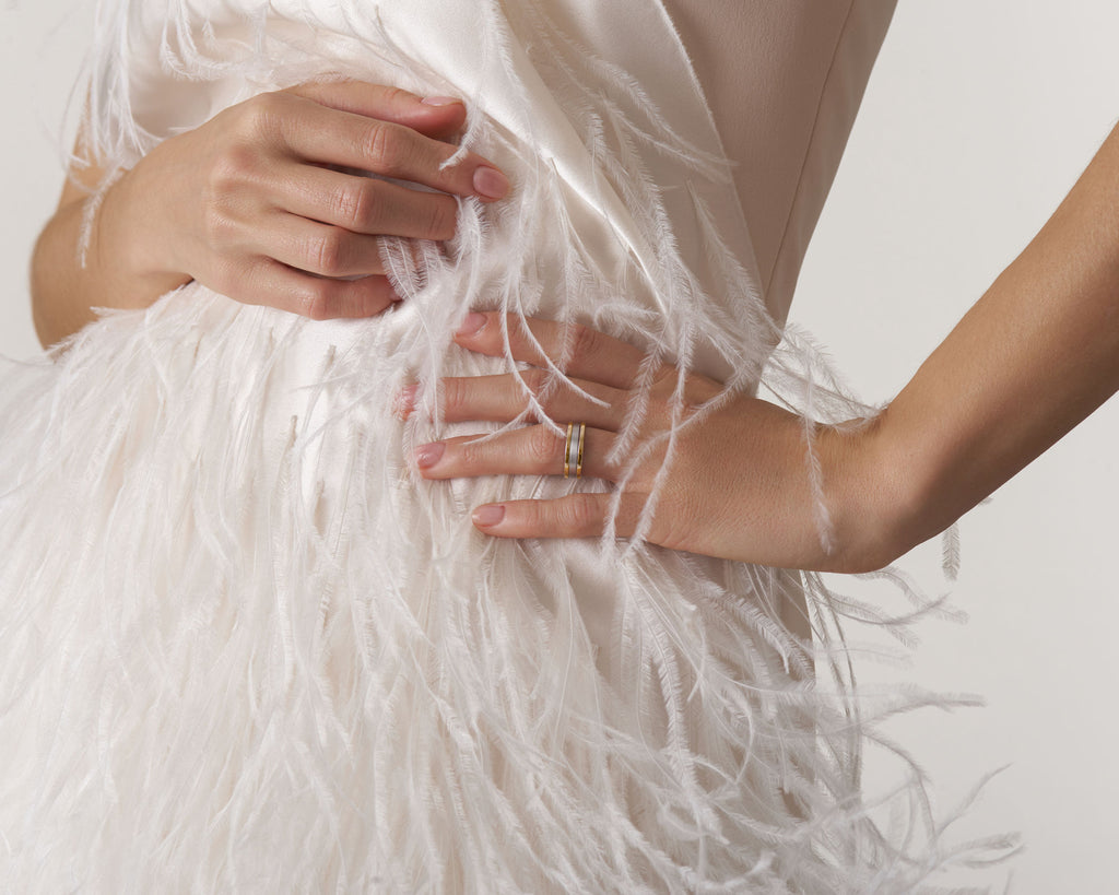 Unisex We Matt 18K Gold & Whitegold Ring