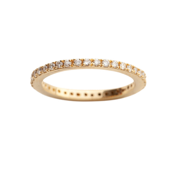 Olivia Wedding Ring Gold, White
