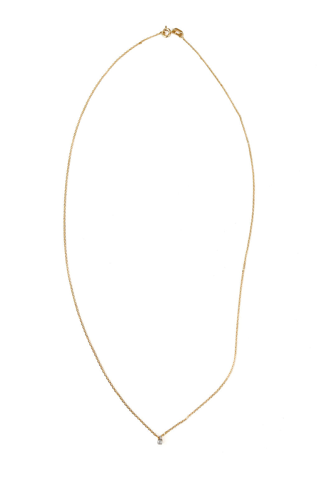 Minibox 18K Gold Necklace w. Diamond