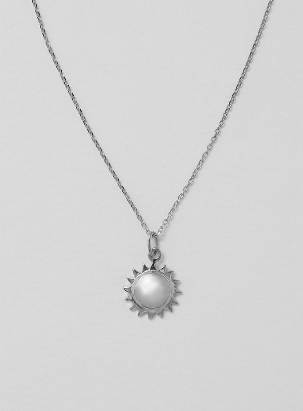 Mini Sun Halskette I Silber