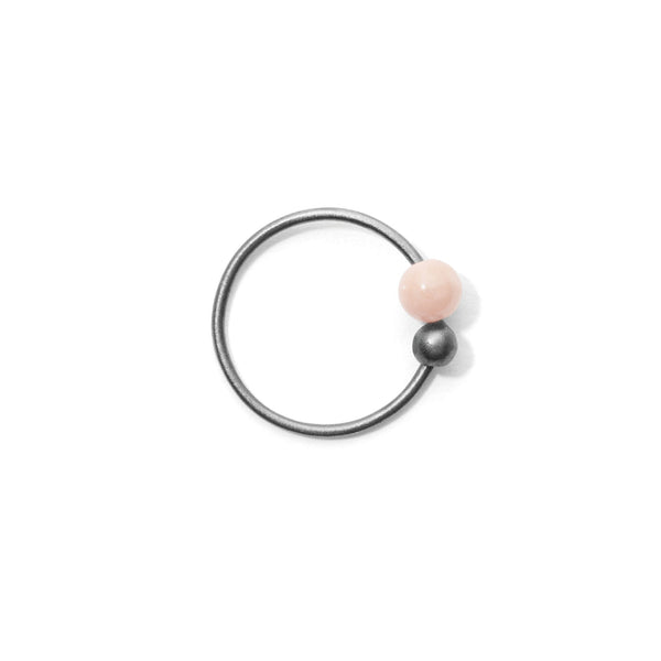 Miss Elly Three Grey Earring Pink Coral