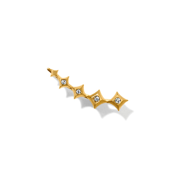 Miss Etoile einzelner goldener Diamant-Ohrring