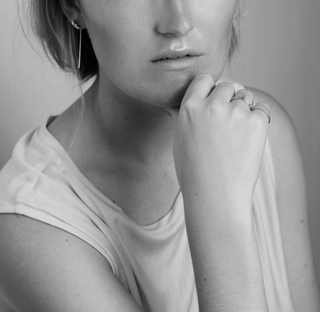 MIST Diamond Cocktail 14K Gold Ring w. Diamond