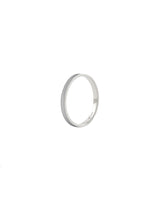 Unisex I 18K Whitegold Ring w. Grey Lacquer