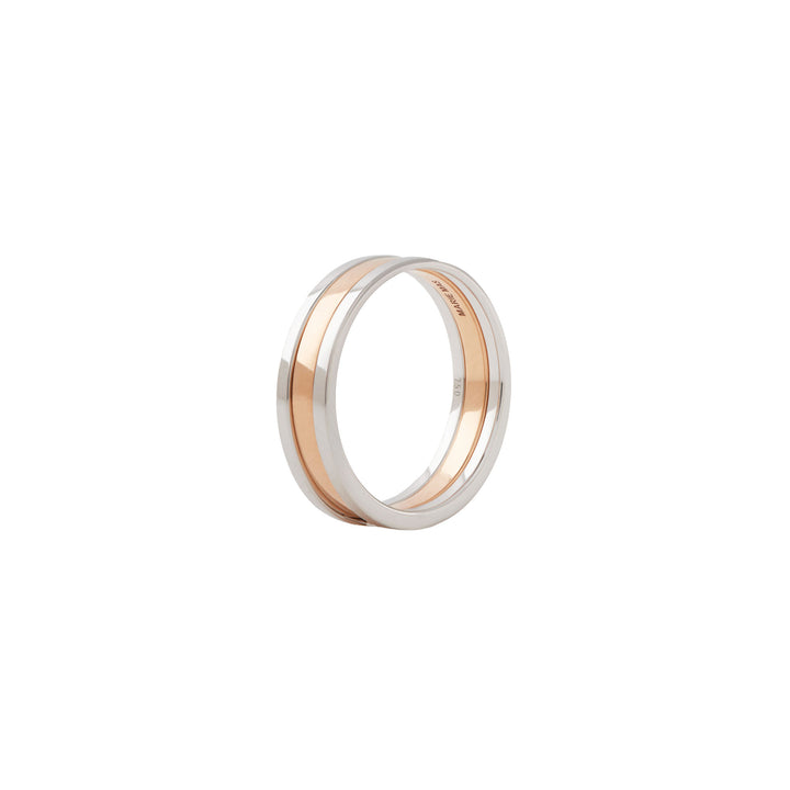Unisex We 18K Rosegold & Whitegold Ring