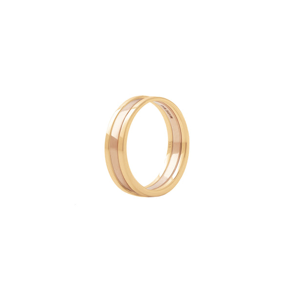 Unisex We 18K Rosegold & Gold Ring