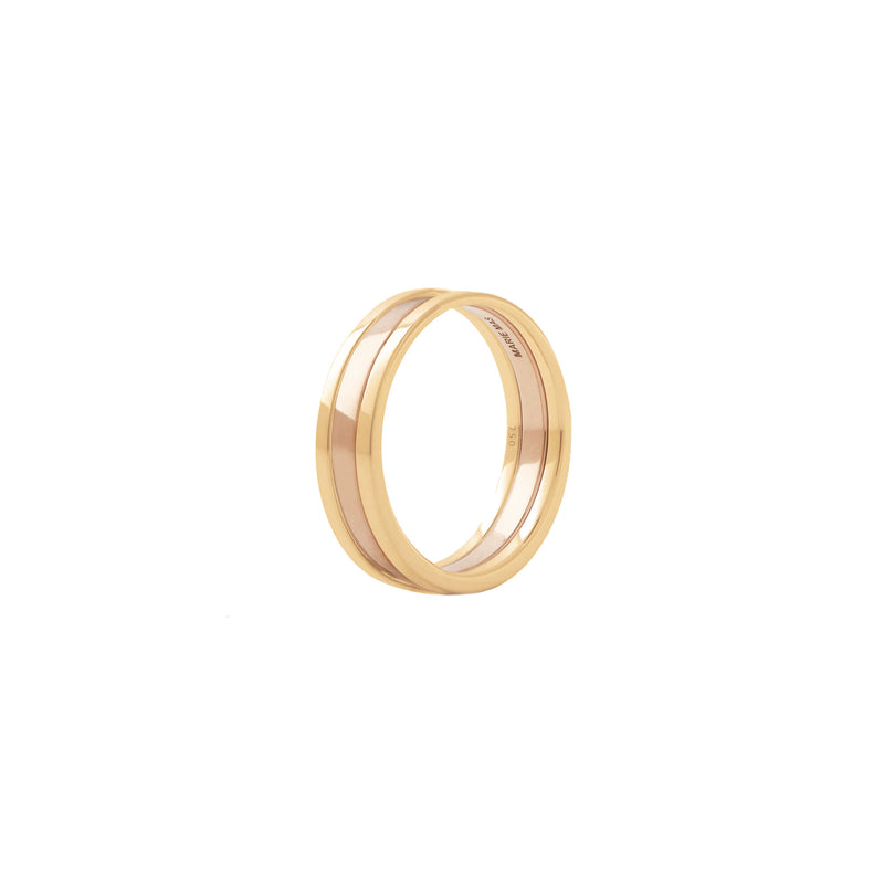 Unisex We 18K Rosaguld & Guld Ring
