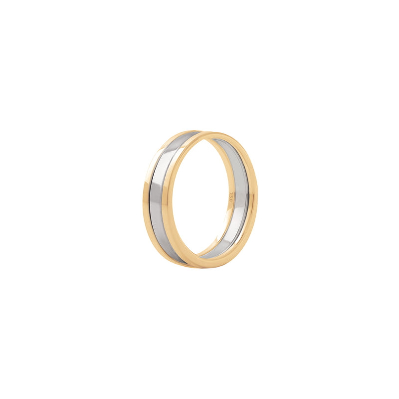 Unisex We 18K Guld & Hvidguld Ring