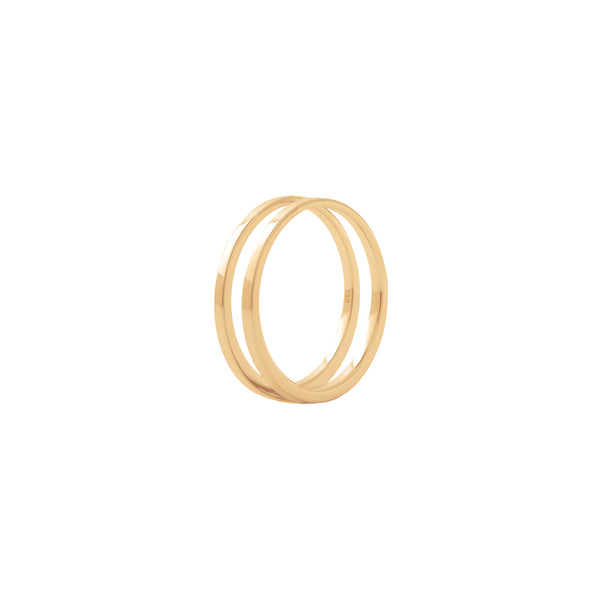 Unisex U Ring aus 18K Gelbgold