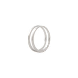 Unisex U 18K Hvidguld Ring
