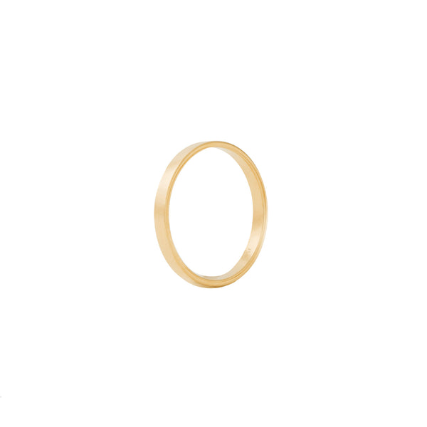 Unisex I Matt 18K Gold Ring