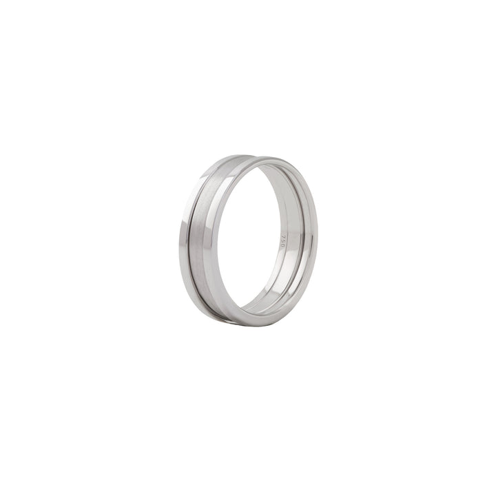 Unisex We Matt 18K Whitegold Ring