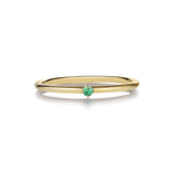 Malene 1.8 Green 14K Gold Ring w. Emerald