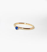 Malene 2.5 Blue 14K Gold Ring w. Sapphire