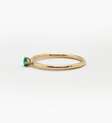 Malene 2.5 Green 14K Gold Ring w. Emerald