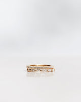 Marquise 18K Gold, Whitegold or Rosegold Ring w. Diamonds