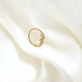 14K Gold Ring w. Sapphires