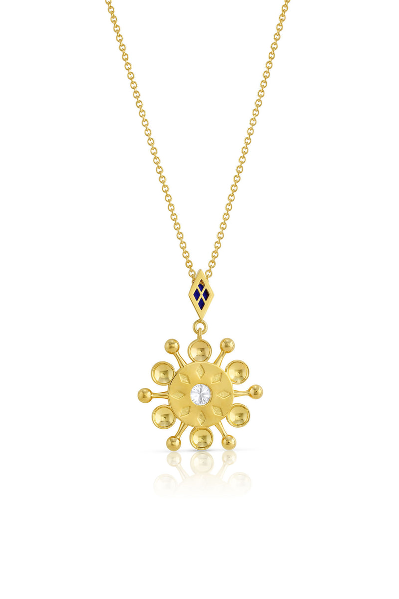 Mazahri | Bibi 18K Gold Necklace w. Diamond