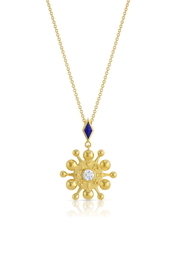 Mazahri | Bibi 18K Gold Necklace w. Diamond