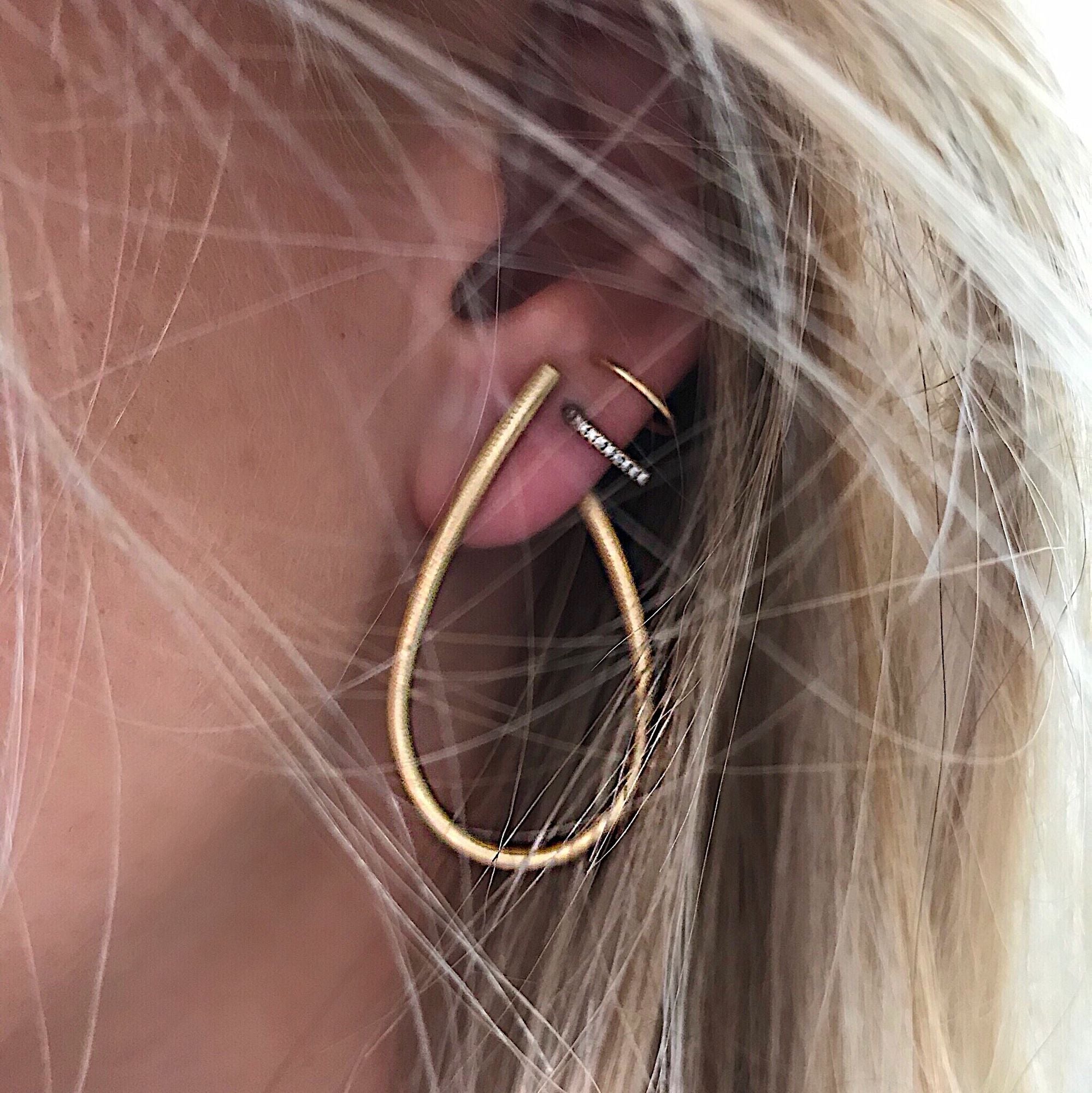 Large Kharisma 18K Guld Hoops