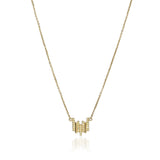 Mette 18K Gold Necklace w. Sapphires