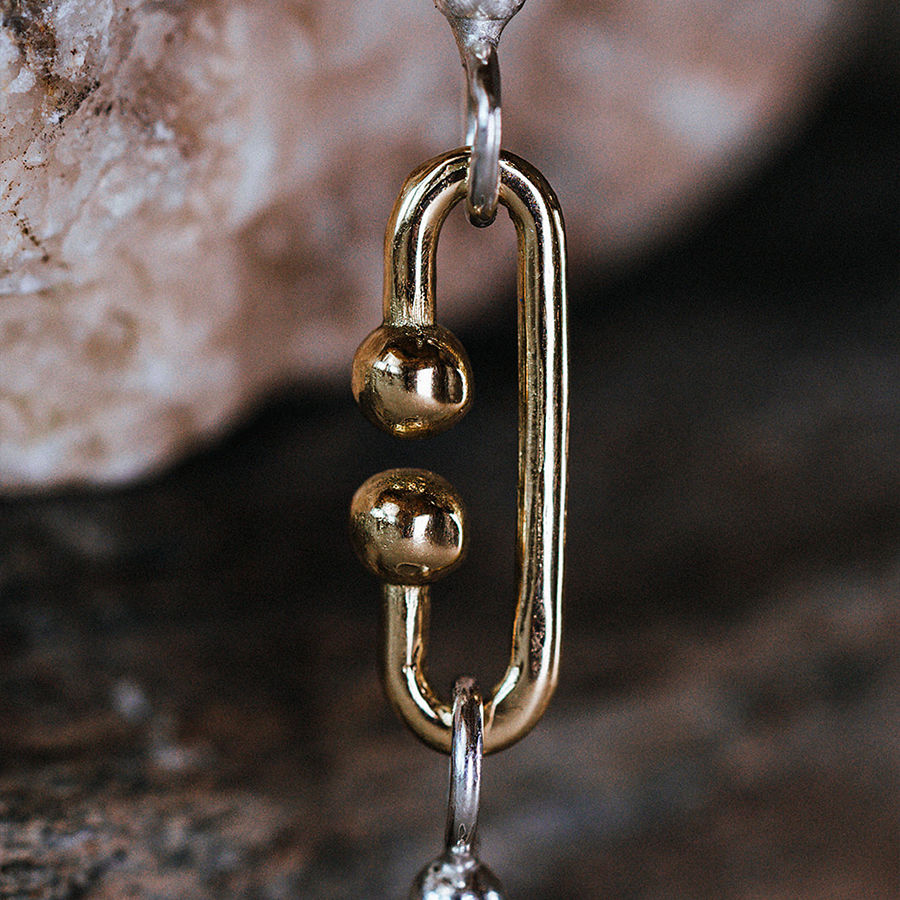 Milkyway 18K Guld & Sølv Halskæde