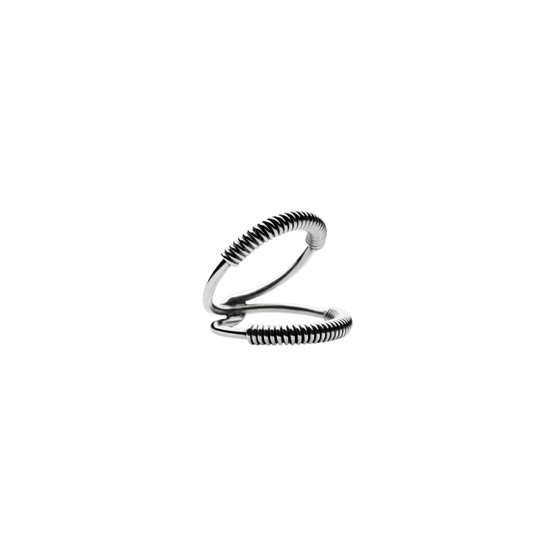 Mini Martini Viper Ring Silver