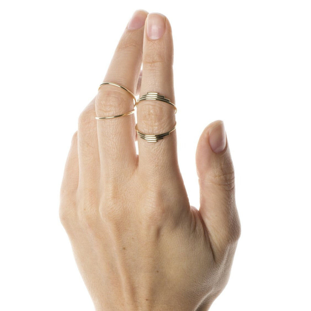 Mini Viper Gold Ring Gold