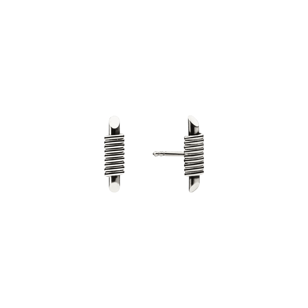 Mini Bullet Øreringe Sølv