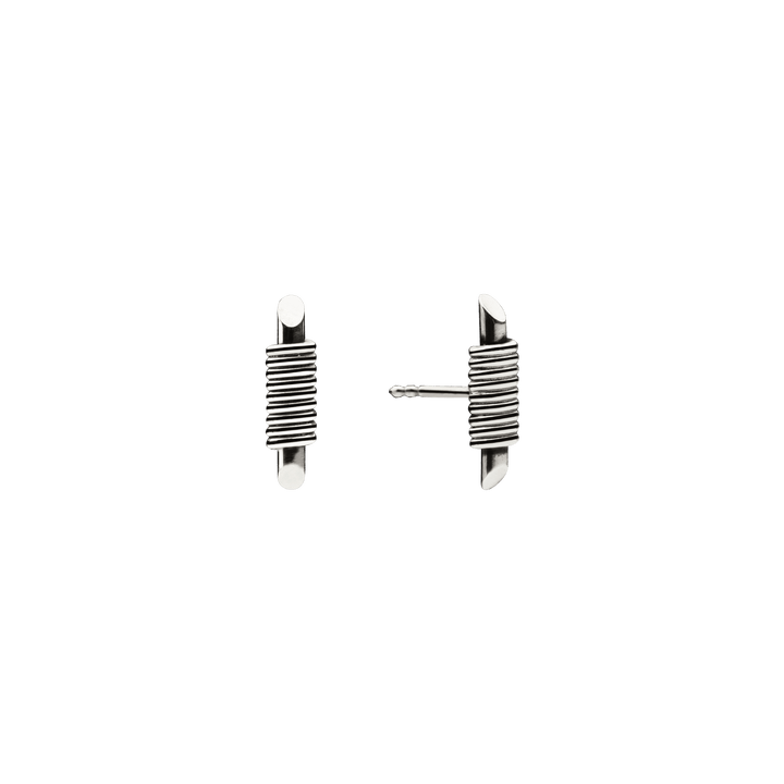 Mini Bullet Earrings Silver