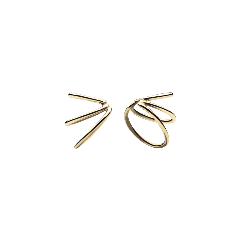 Mini Spine 2.0 Ear Cuffs Gold Plated