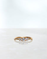 Edith 18K Guld, Hvidguld eller Rosaguld Ring m. Diamanter
