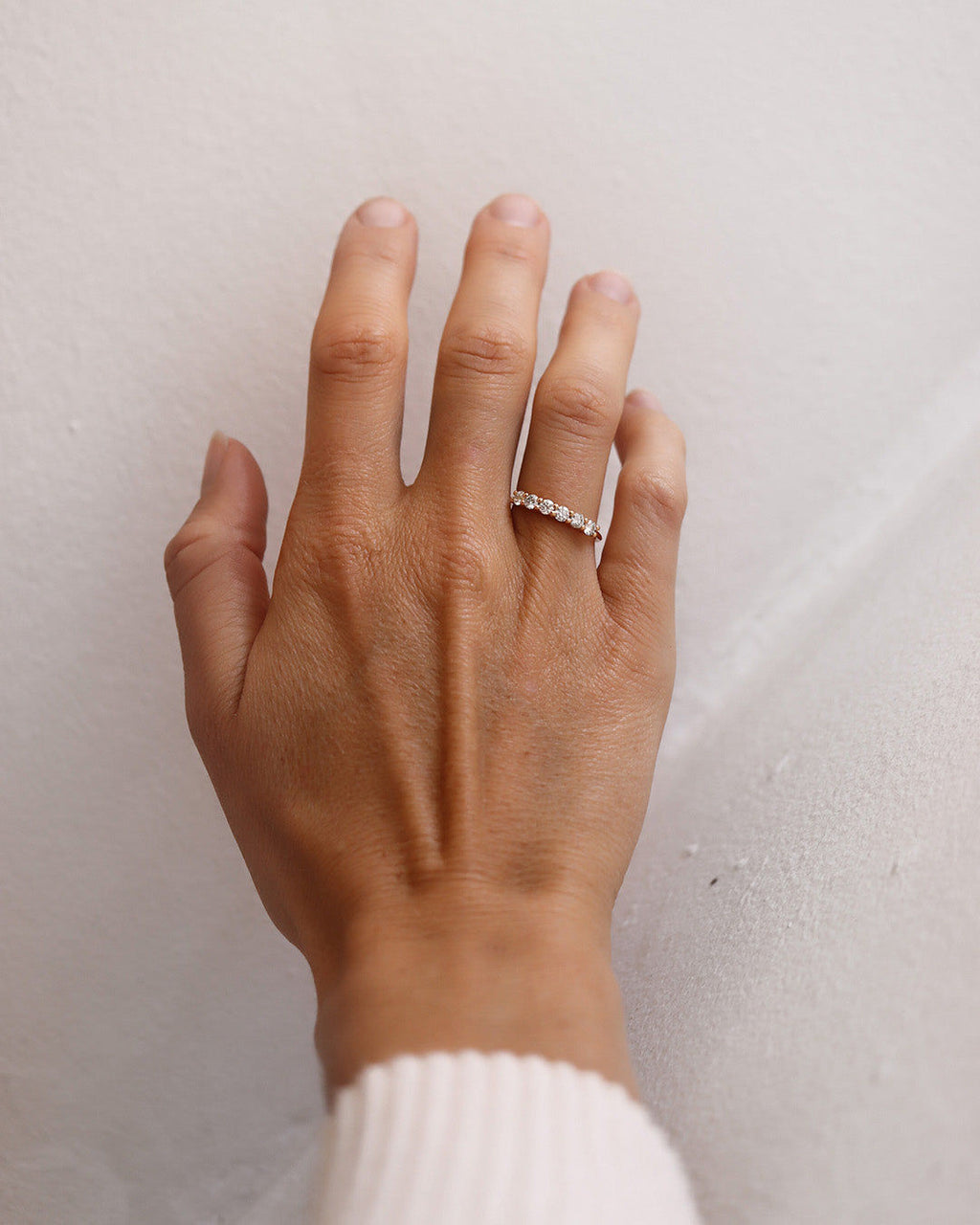 Mini Angel 18K Gold, Whitegold or Rosegold Ring w. Diamonds