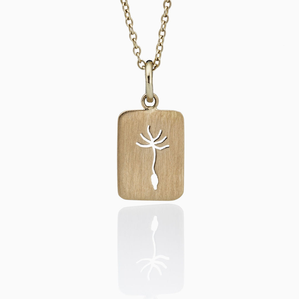 Dandelion Square 14K Gold Necklace