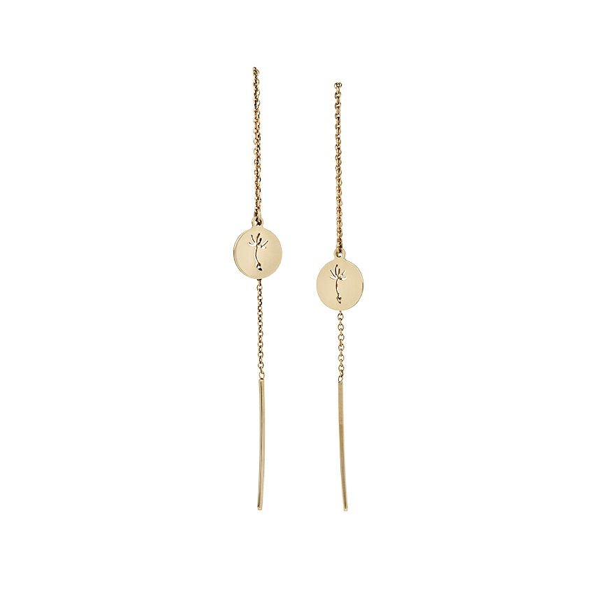 Dandelion Ohrring 14K Gold