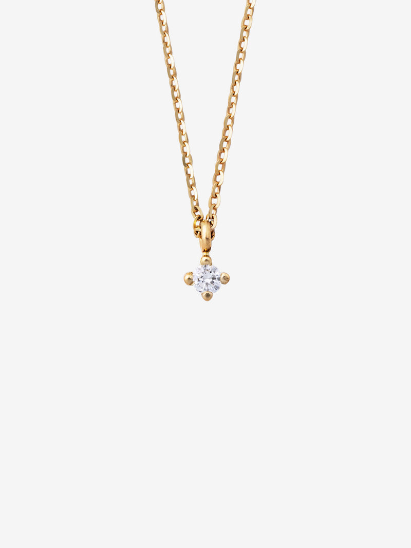 Diamond Drop 0.05 14K Gold Necklace w. Diamond