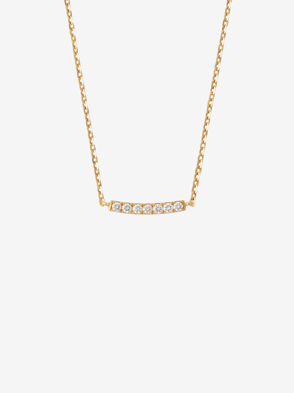 Diamant Line 0.07 14K Guld Halskæde m. Diamanter