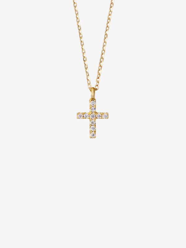 Diamant Cross 0.05 Kt. Halskette 14K Gold I Diamanten