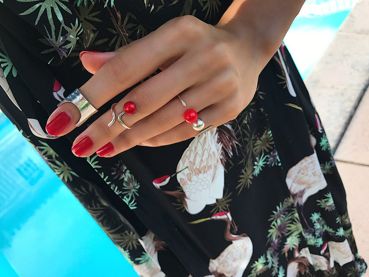Rouge Light Silver Ring