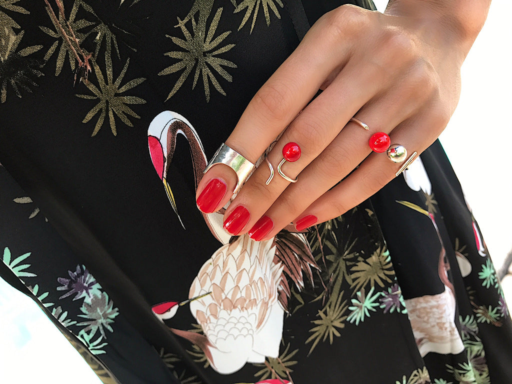 Rouge Selene Silver Ring